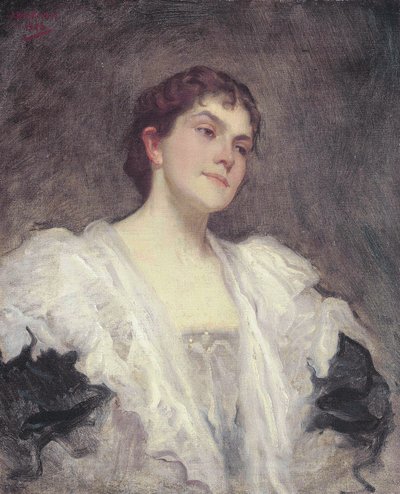 De zangeres Lady Lillian June Henschel née Bailey door Julius C. Rolshoven